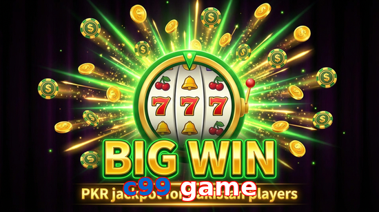 Big win animation on C99 Game slot game